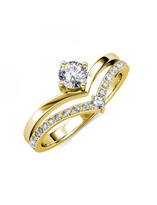 Zinnia Ring - Gold und Kristall - Image 1