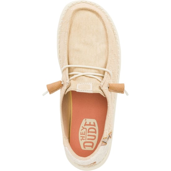 HEYDUDE Wendy Crafted Boho Baumwolle Damen Tan Loafers - Image 4