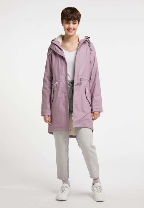 myMo Manteau de pluie avec doublure en fourrure tissée keepsudry - Image 4