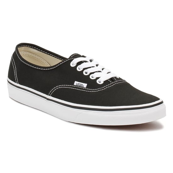 Vans Authentic Unisex Schwarz Weiß Canvas Vulcanised Skate Turnschuhe - Image 2