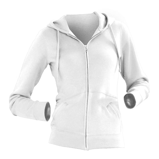 Russell Damen Kapuzenjacke, 3lagig (Weiß) - Image 2