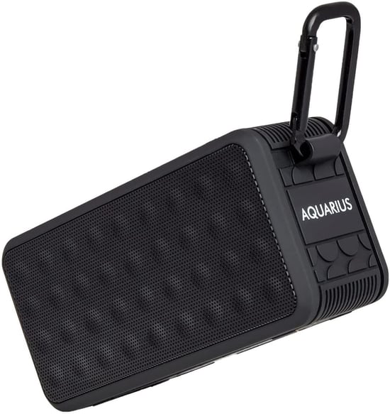 Aquarius Portable & Waterproof BluetoothSpeaker-High Quality Sound & Bass, Black