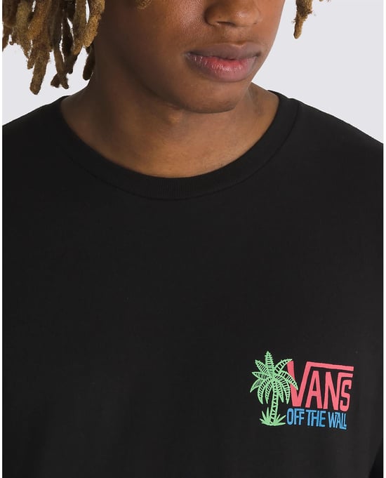 VANS Palm Lines Kurzarm T-Shirt in Schwarz - Image 5