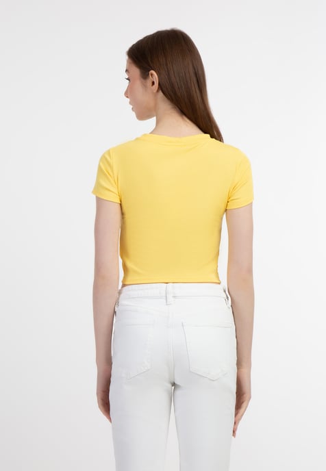 Mymo T-Shirt Damen Höllengelb - Image 4