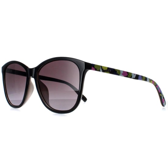 Ted Baker Round Womens Gloss Black Grey Gradient TB1646 Delfi