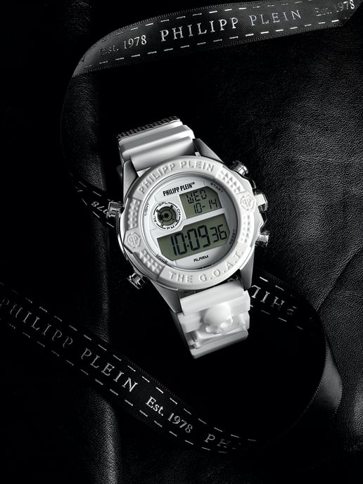 Philipp Plein The G.o.a.t. Weiß Unisex Armbanduhr PWFAA0121 - Image 3