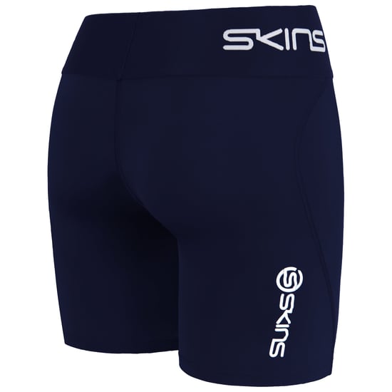 Skins Series-1 Damen-Shorts, Marineblau, Half Tights - Image 2