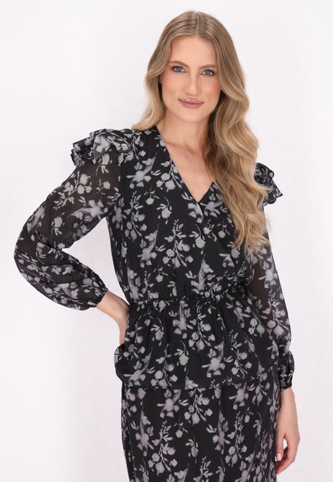 Dreimaster Bluse Damen Schwarz - Image 3