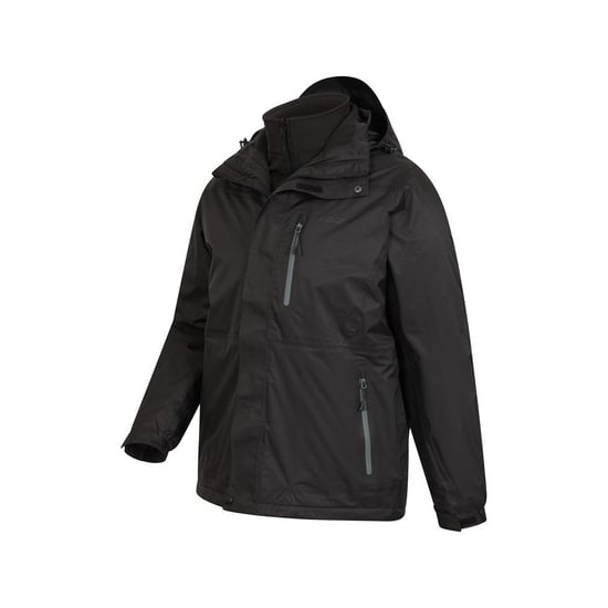 Mountain Warehouse - "Bracken Extreme" Jacke, wasserfest 3 in 1 für Herren (Schwarz) - Image 3