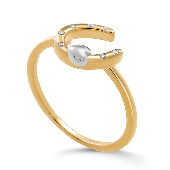 Orphelia 'Aurora' Damen-Ring aus 925er Sterlingsilber – Silber/Gold ZR-7525/G - Image 1