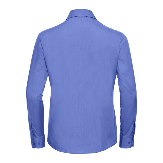 Russell Collection - Hemd Pflegeleicht für Damen Langärmlig (Business-Blau) - Image 2