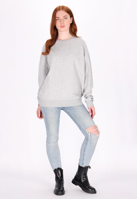 Dreimaster Sweatshirt Damen Grau Melange - Image 2
