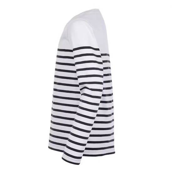 SOLS - "Matelot" T-Shirt für Kinder Langärmlig (Weiß/Marineblau) - Image 3