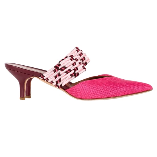Malone Souliers Geflochtene Maisie Sandalen aus pinkem Raphia - Image 1