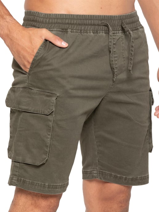 Enzo | Herren Cargo Shorts - Khaki - Image 3