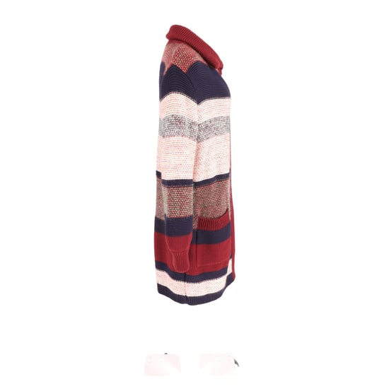 Chloe gestreifter Cardigan in mehrfarbigem Mohair - Image 5