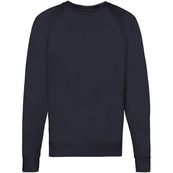 Fruit Of The Loom Herren leichtes Raglan Sweatshirt (240 GSM) (Deep Navy) - Image 2