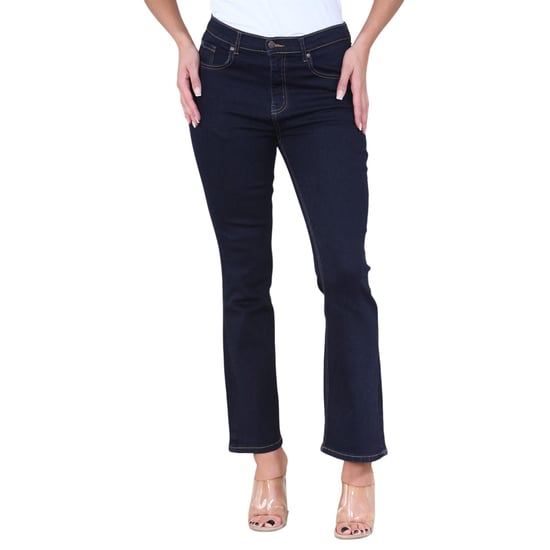 Magic Shaping hoch taillierte Slim Flare Leg Jeans für Damen in Indigo - Image 1