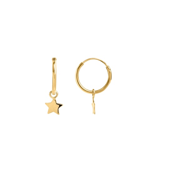 Luxenter, essentielle Ohrringe aus 925er Sterlingsilber mit 18 Karat Gelbgold - Image 1