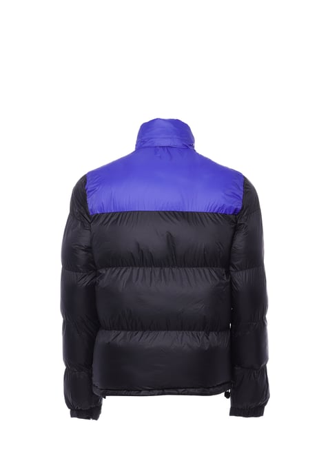 Mo Wattierte Steppjacke Herren Schwarz Kobalt - Image 4