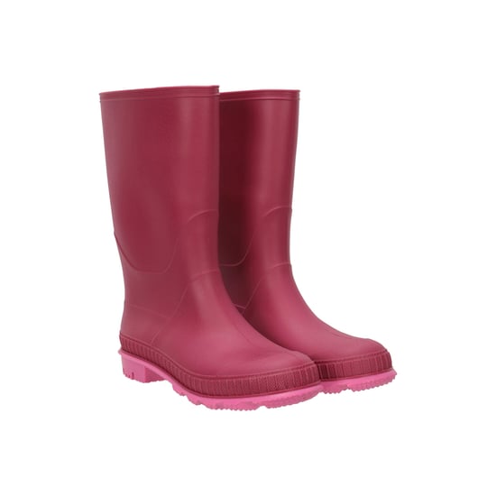 Mountain Warehouse Childrens/Kids Plain Wellington Stiefel (Berry) - Image 1