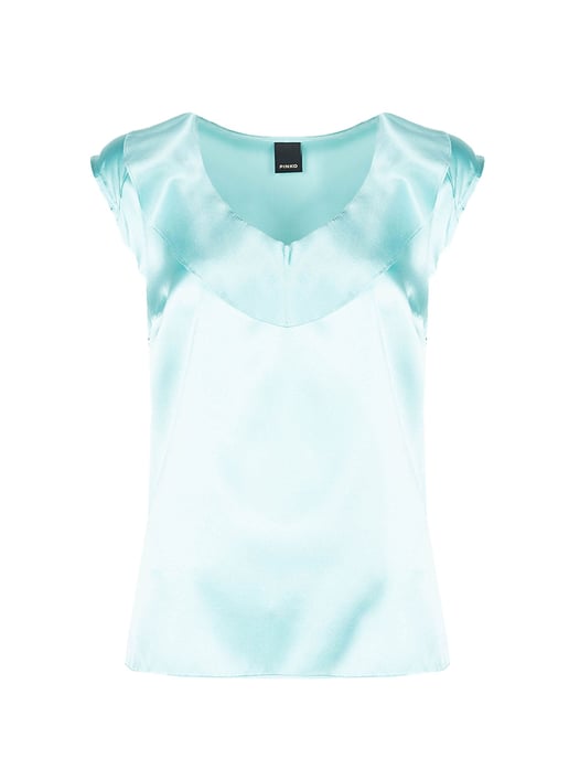 Pinko Top Fascinoso Damen türkis - Image 1