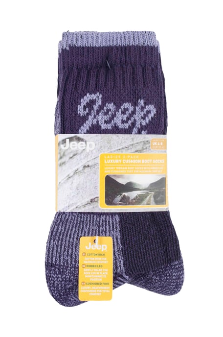 JEEP TERRAIN - 3 Paar Baumwoll-Wandersocken für Damen - Image 2