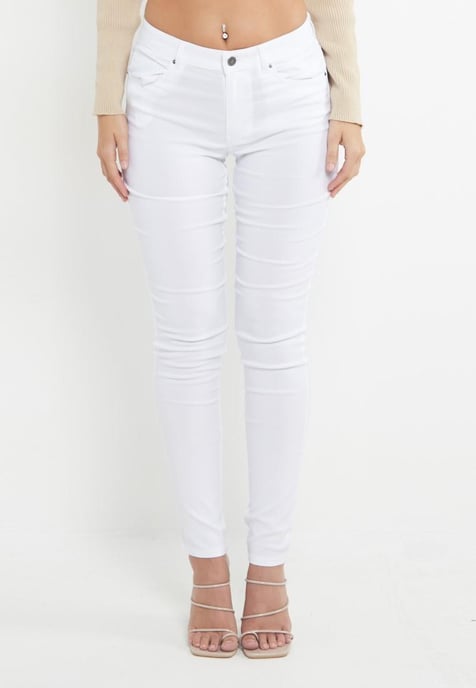 MYT Damen Skinny Super Stretch Chinos Weiß - Image 6