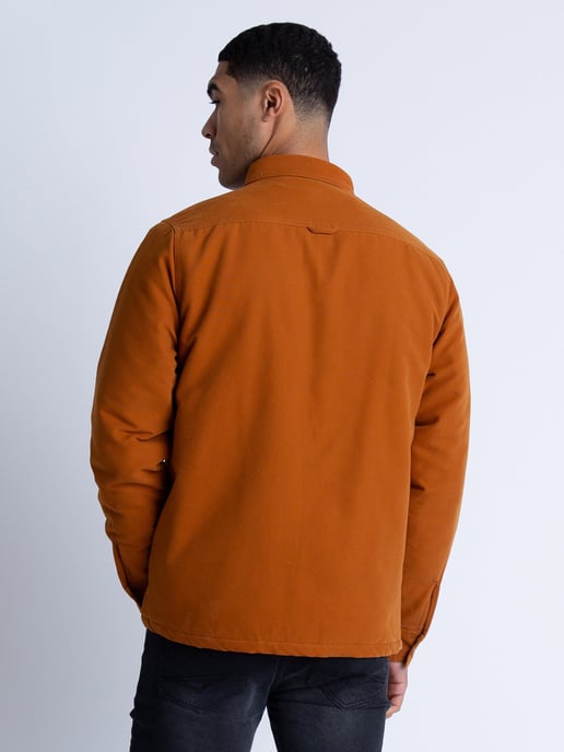 Luke 1977 Men's Bala Regular Fit Overshirt in Orange