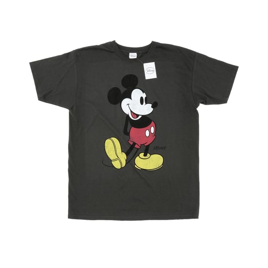 Disney Herren Mickey Mouse Classic Kick T-Shirt (Light Graphite) - Image 1