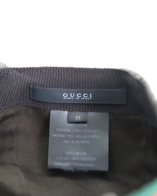 Gucci Baseballkappe aus braunem Wolle - Image 5