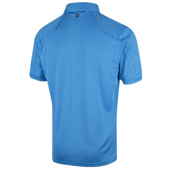 Island Green - Poloshirt Abgesteppt für Herren - Emblem (Himmelsblau) - Image 2