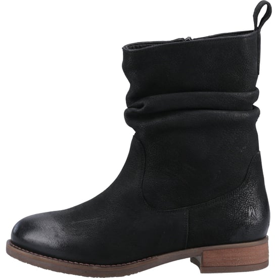 Hush Puppies Emilia Leder Damen Schwarz Stiefel - Image 5