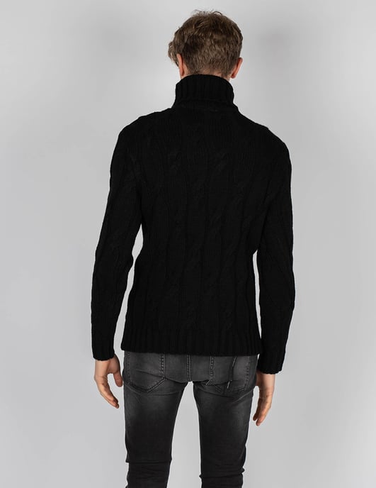 Xagon Man Pullover Turtleneck Herren schwarz - Image 4