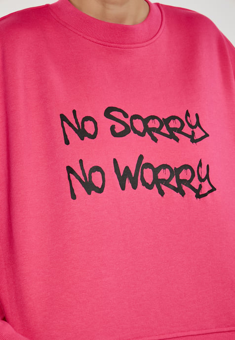 Mymo Sweatshirt Damen Rosa - Image 3