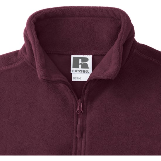 Russell Herren 1/4 Zip Outdoor Fleece Top (Burgund) - Image 4