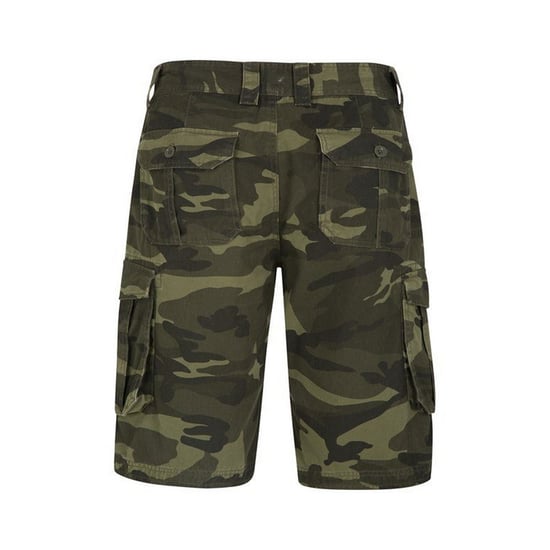 Mountain Warehouse Herren-Cargo-Shorts mit Camouflage-Muster (Khakigrün/Schwarz) - Image 2