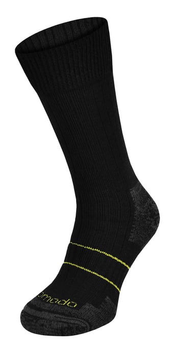 Atmungsaktive Woll-Arbeitssocken | Comodo | Dicke Hochleistungs-Stiefelsocken - Schwarz - Image 1