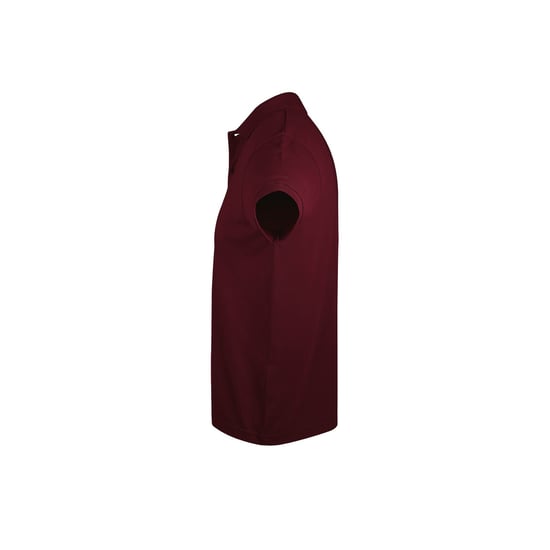 SOLs Mens Prime Pique Plain Kurzarm-Poloshirt (Burgund) - Image 3