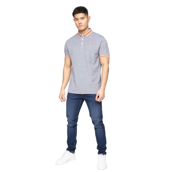 Crosshatch - "Cratmoore" Poloshirt für Herren (Dunkelgrau Marl) - Image 3