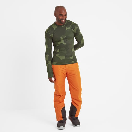 Snowdon Mens Thermal Crewneck Light Grey Camo