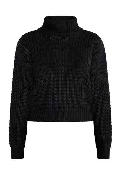 Mymo Strickpullover Damen schwarz - Image 1