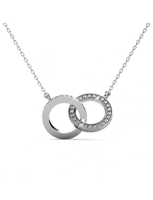 Parures Chic Circle Twin - Argenté et Cristal - Image 6