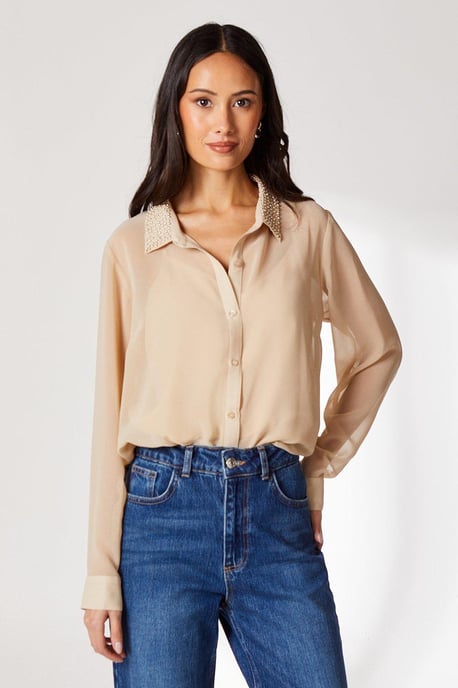 Embellished Collar Shirt - Image 1