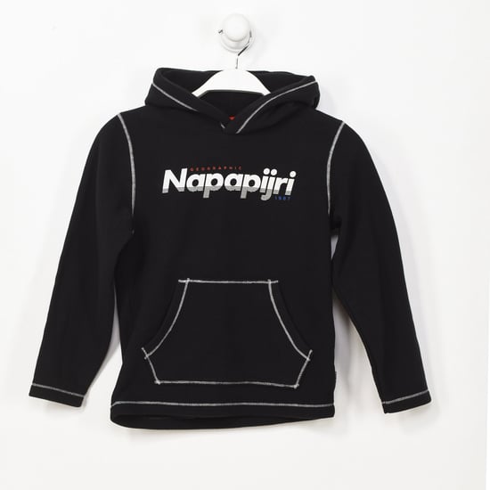K TAU fleece sweatshirt high neck with hood GA4EPP boy