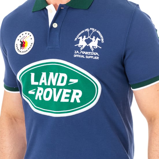 Short sleeve polo with lapel collar 2MPD17 men