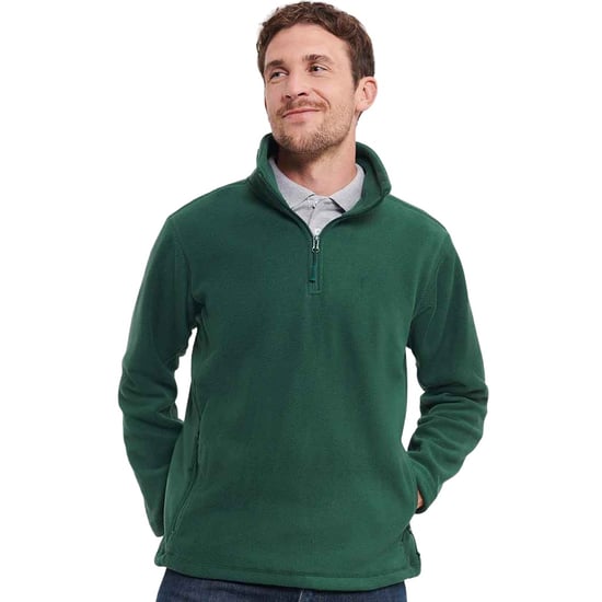 Russell - Fleece-Oberteil Reißverschluss für Herren - Für Außen (Flaschengrün) - Image 4