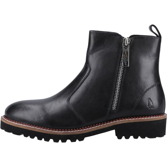 Hush Puppies Grace Zip Wildleder Damen Schwarz Stiefel - Image 5