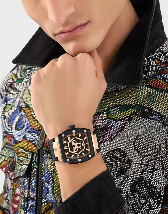 Philipp Plein The Hexagon Phantom Schwarz Herren Armbanduhr PWPUA0124 - Image 3