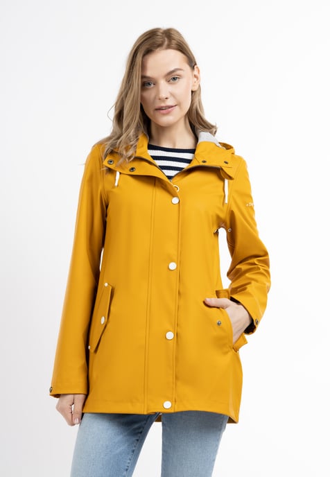 Dreimaster Regenjacke Damen Curry - Image 2